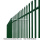 Powder Coated Steel Palisade Fence